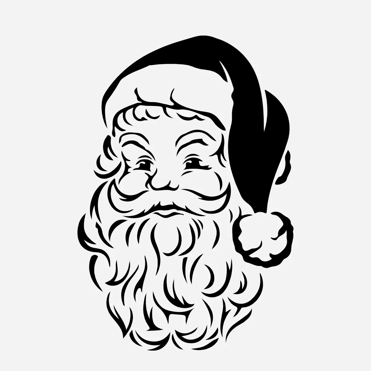 Free Black Santa Claus Clipart Templates to Edit Online