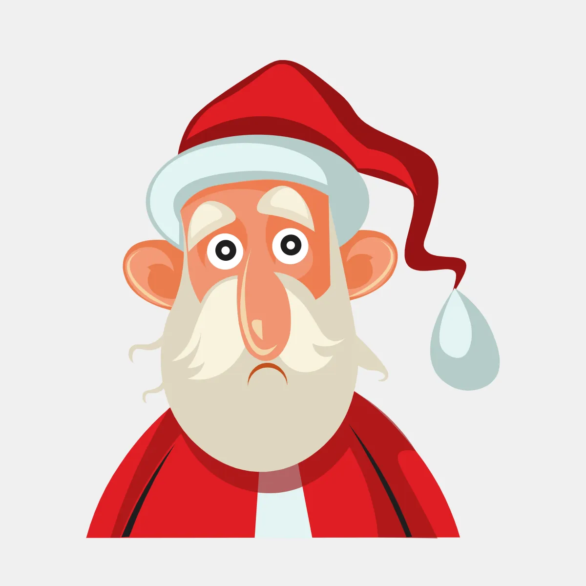 Free Sad Santa Claus Clipart Templates to Edit Online