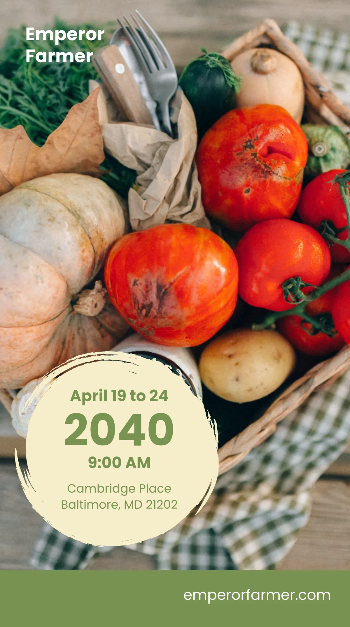 Free Farmers Market Instagram Story Template to Edit Online