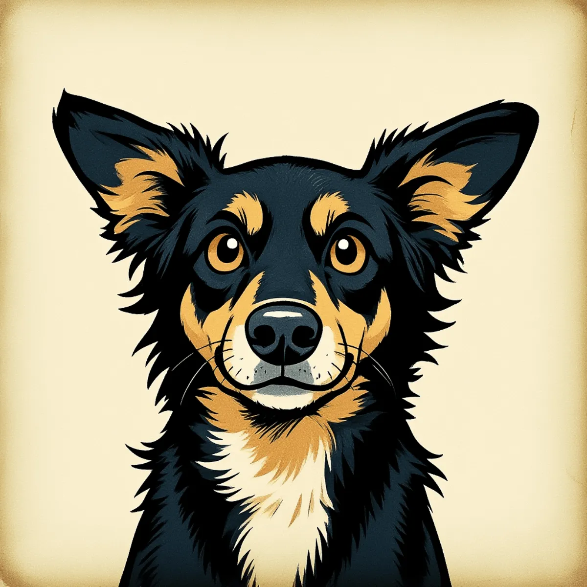 Free Vintage Photo to Cartoon of a Dog Template to Edit Online