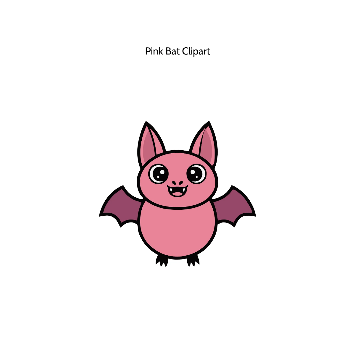 Free Pink Bat Vector Clipart (PNG, SVG) to Edit Online Free Pink Bat Vector Clipart (PNG, SVG) to Edit Online