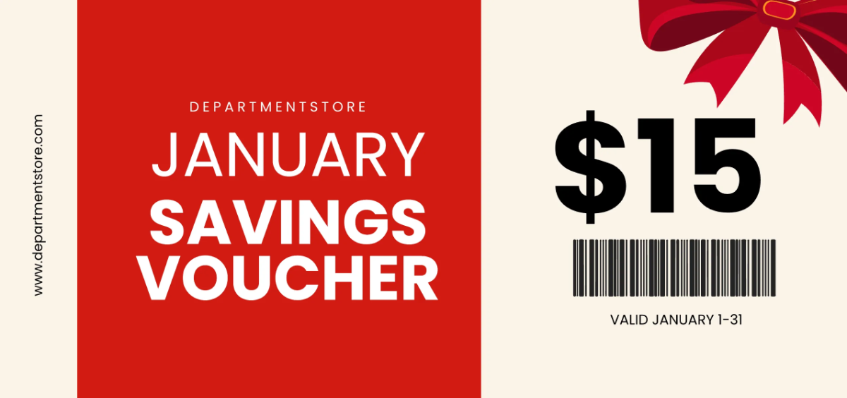 Free January Discount Voucher Template to Edit Online Free January Discount Voucher Template to Edit Online