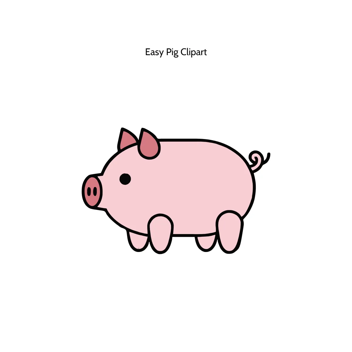 Free Easy Pig Clipart Template to Edit Online Free Easy Pig Clipart Template to Edit Online