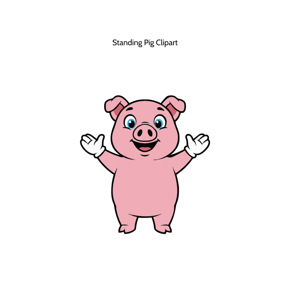 Free Standing Pig Clipart Template to Edit Online Free Standing Pig Clipart Template to Edit Online