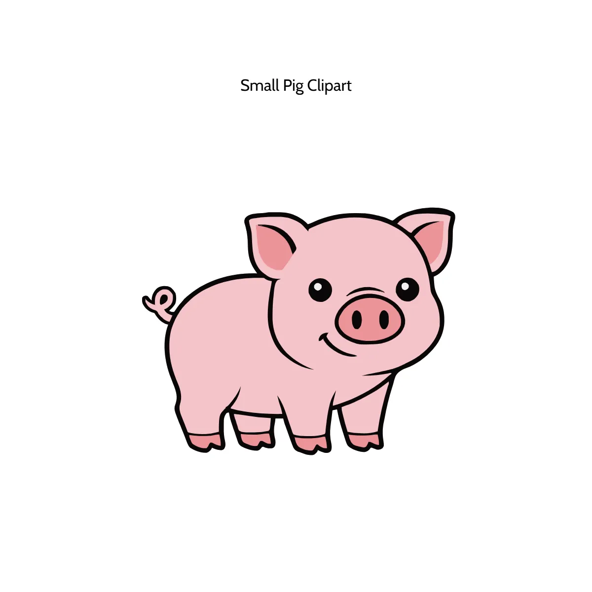 Free Small Pig Vector Clipart (PNG, SVG) to Edit Online