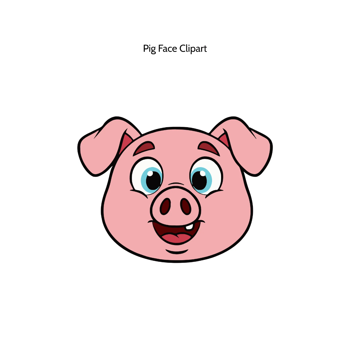 Free Pig Face Clipart Template to Edit Online Free Pig Face Clipart Template to Edit Online
