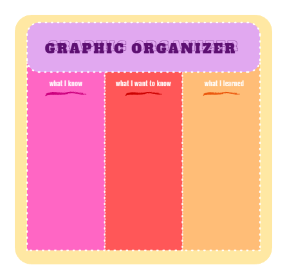 Free Lesson Graphic Organizer in Colorful Table Style to Edit Online Free Lesson Graphic Organizer in Colorful Table Style to Edit Online