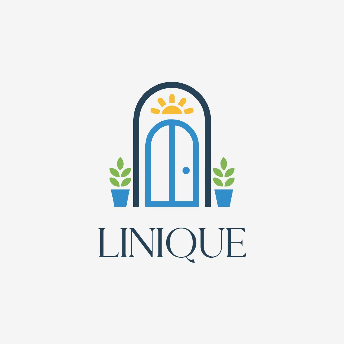Free Line Art Interior Design Logo Template to Edit Online