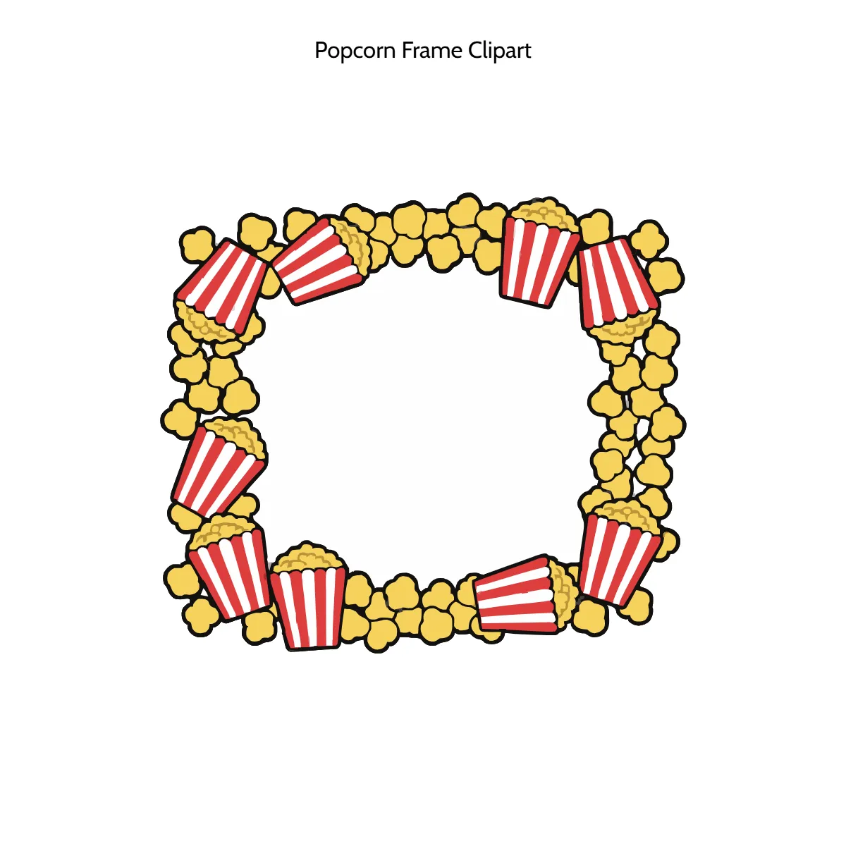 Free Popcorn Frame Clipart Template to Edit Online Free Popcorn Frame Clipart Template to Edit Online