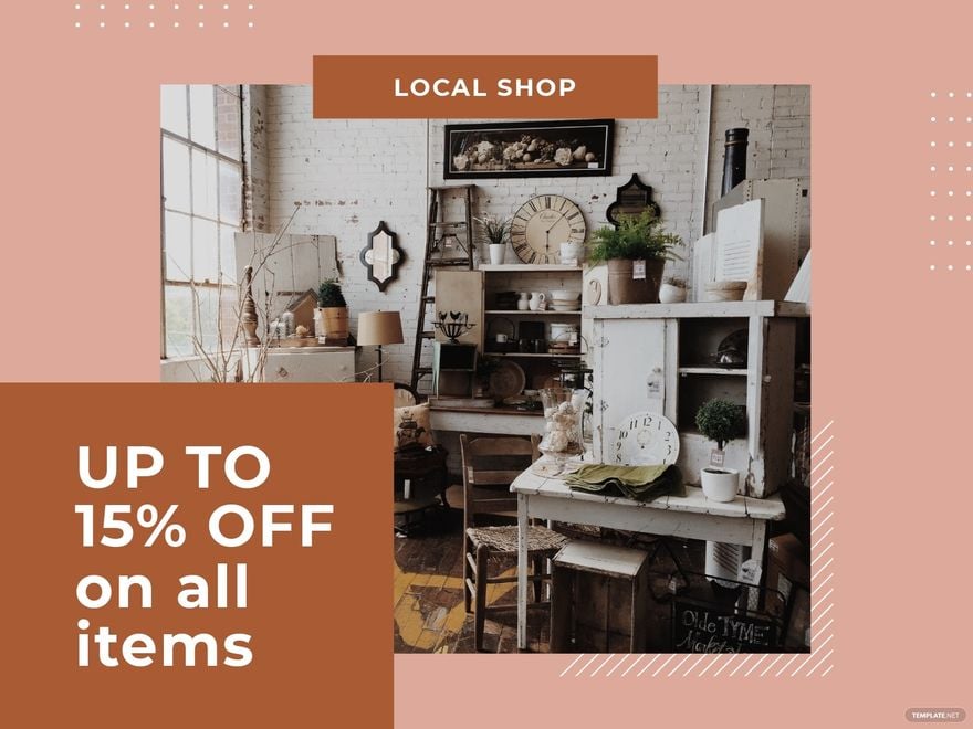 Free Local Shop Facebook Cover Template