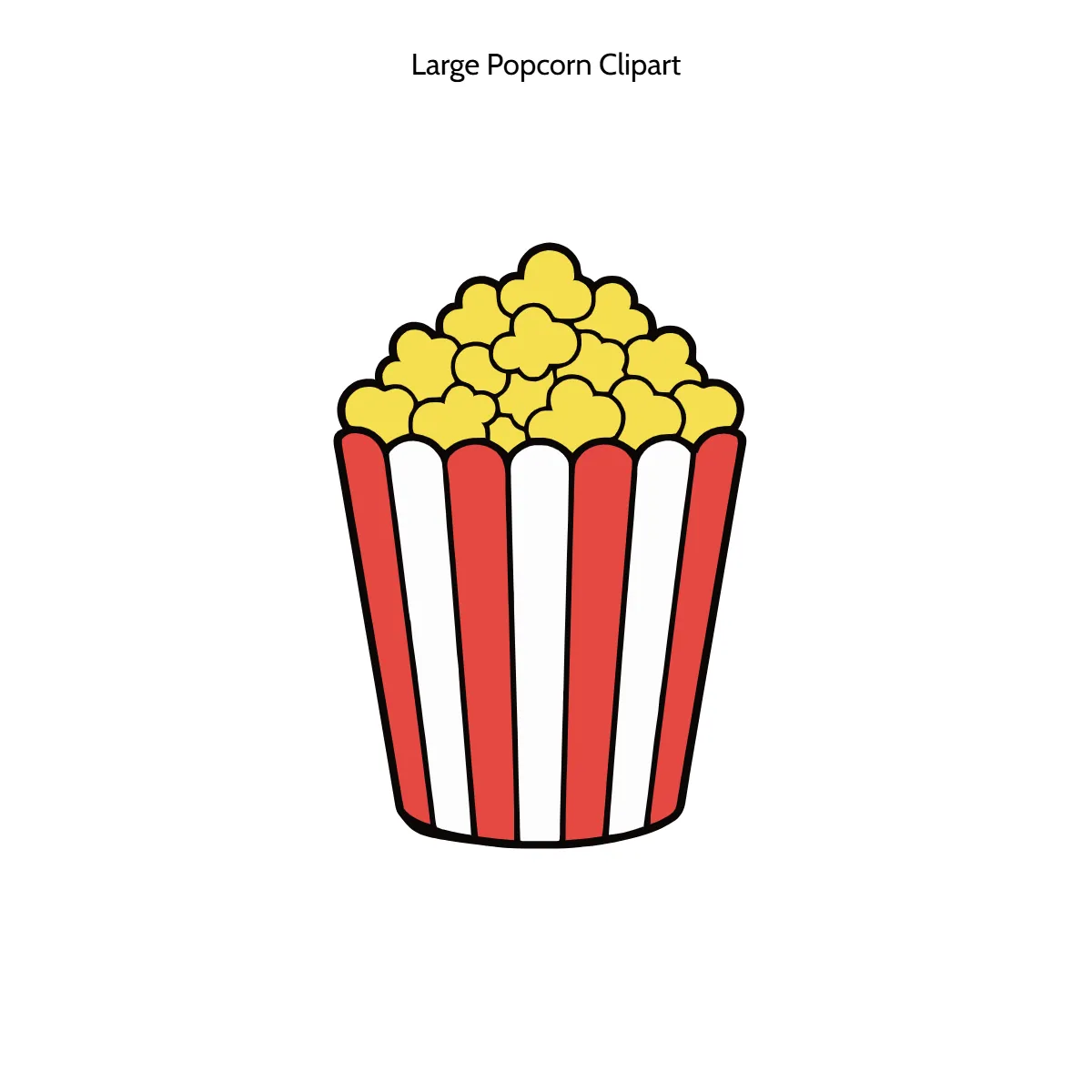 Free Large Popcorn Clipart Template to Edit Online Free Large Popcorn Clipart Template to Edit Online