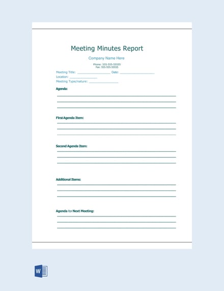 Team Meeting Minutes Template: Download 65  Meeting Minutes in Word