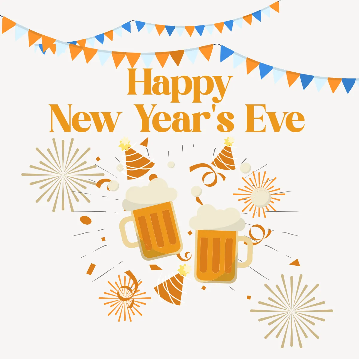 Free New Year's Eve Party Clipart Templates to Edit Online