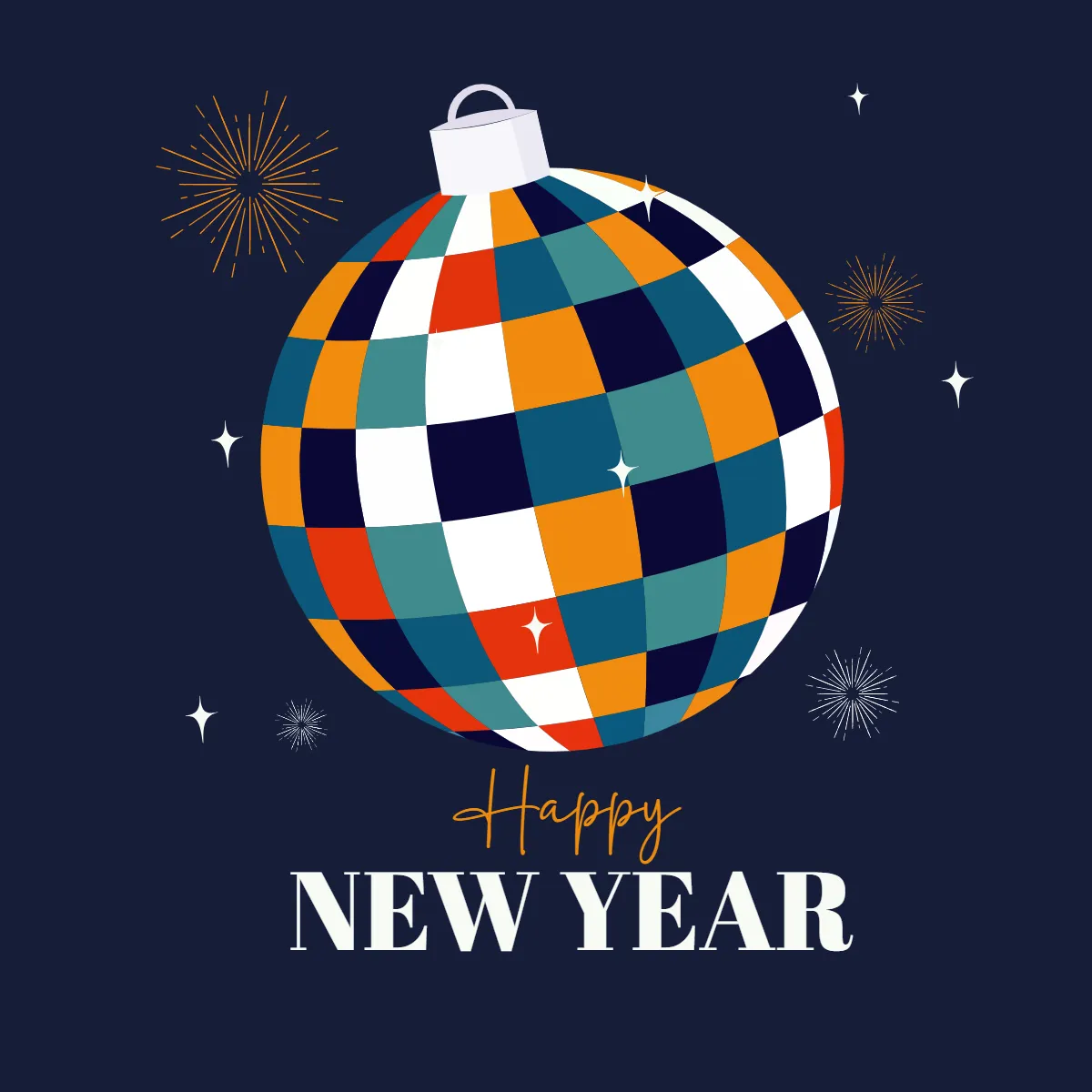 Free New Year's Eve Balls Clipart Templates to Edit Online