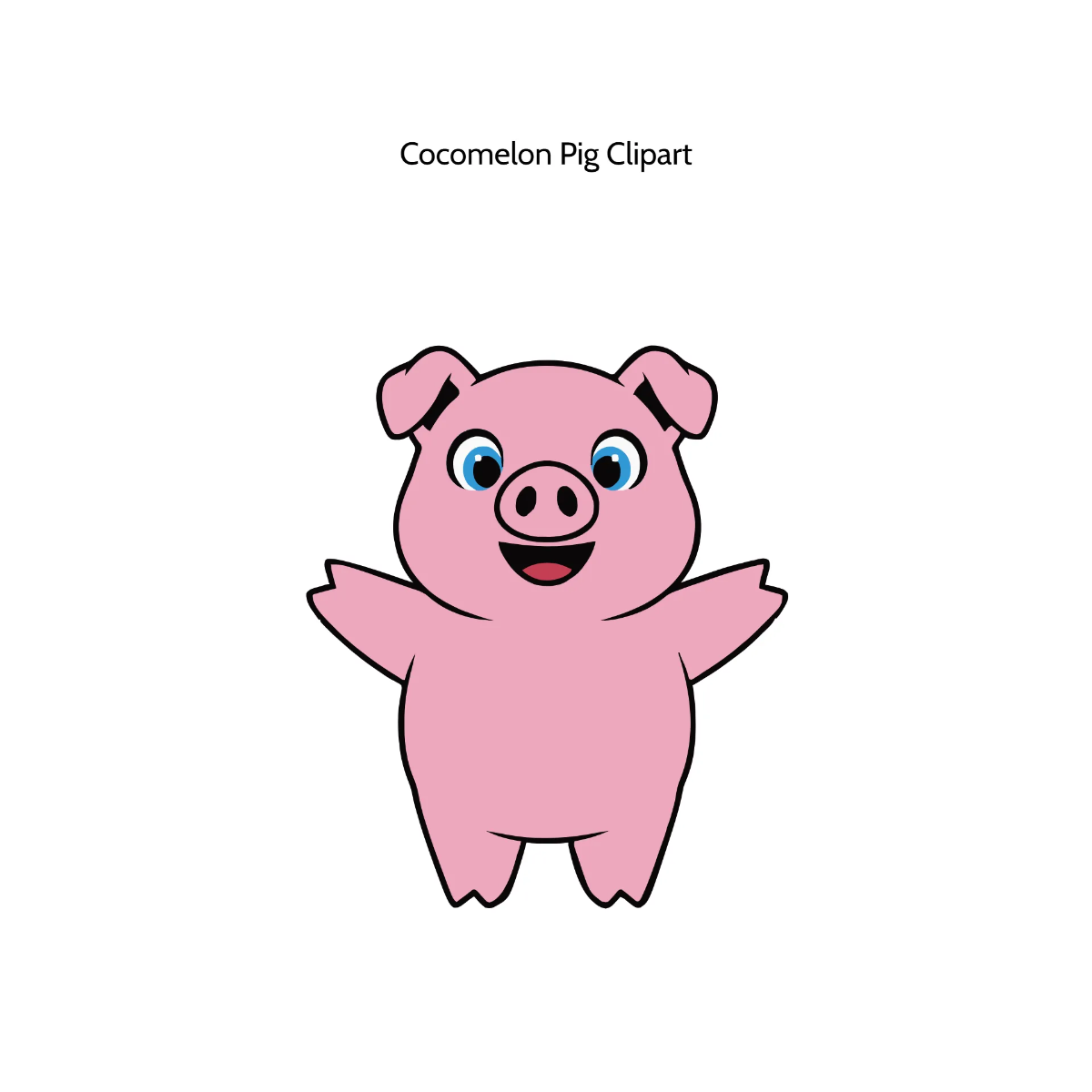 Free Cocomelon Pig Vector Clipart (PNG, SVG) to Edit Online