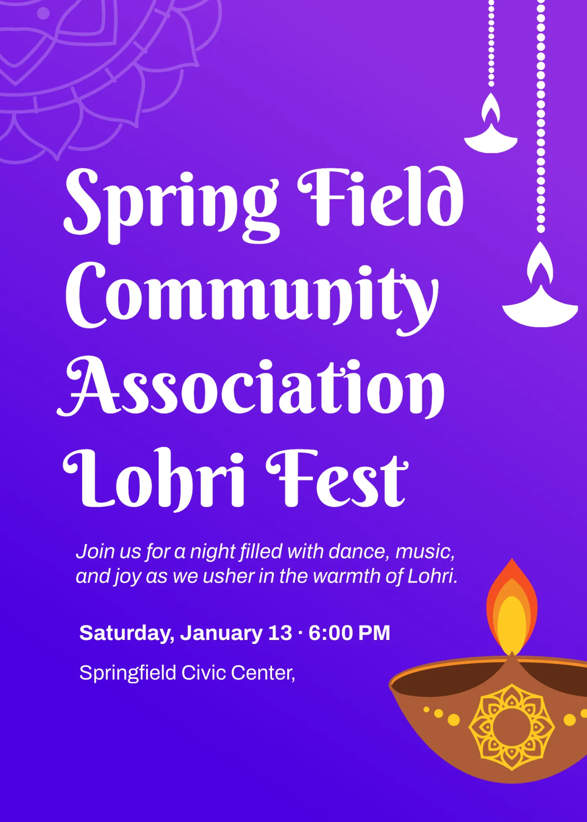 Free Lohri Festival Invitation Template to Edit Online Free Lohri Festival Invitation Template to Edit Online