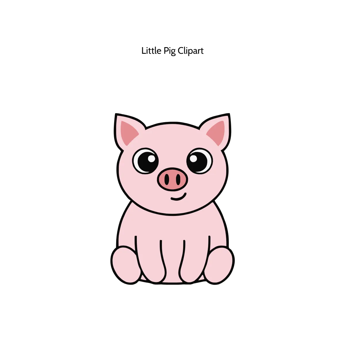 Free Little Pig Vector Clipart (PNG, SVG) to Edit Online