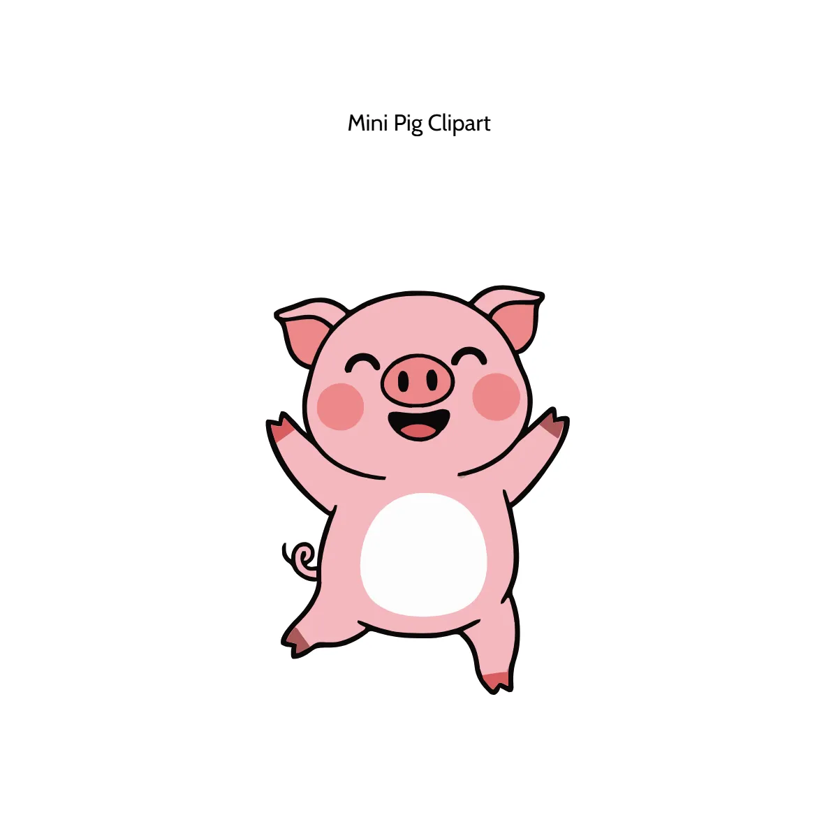 Free Mini Pig Vector Clipart (PNG, SVG) to Edit Online