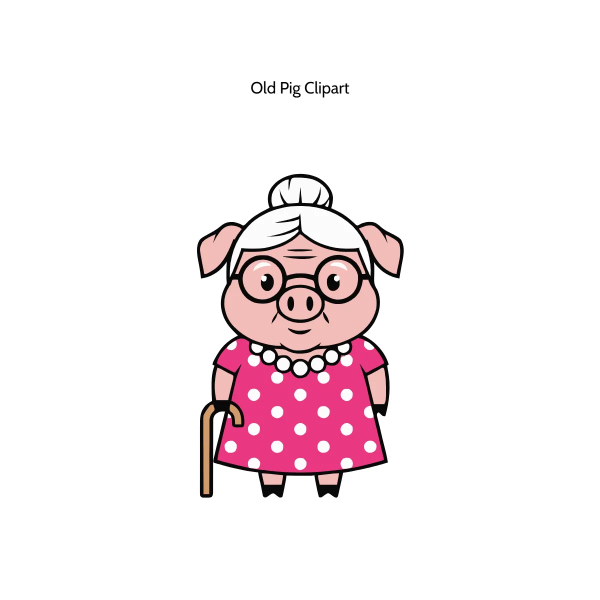 Free Old Pig Vector Clipart (PNG, SVG) to Edit Online