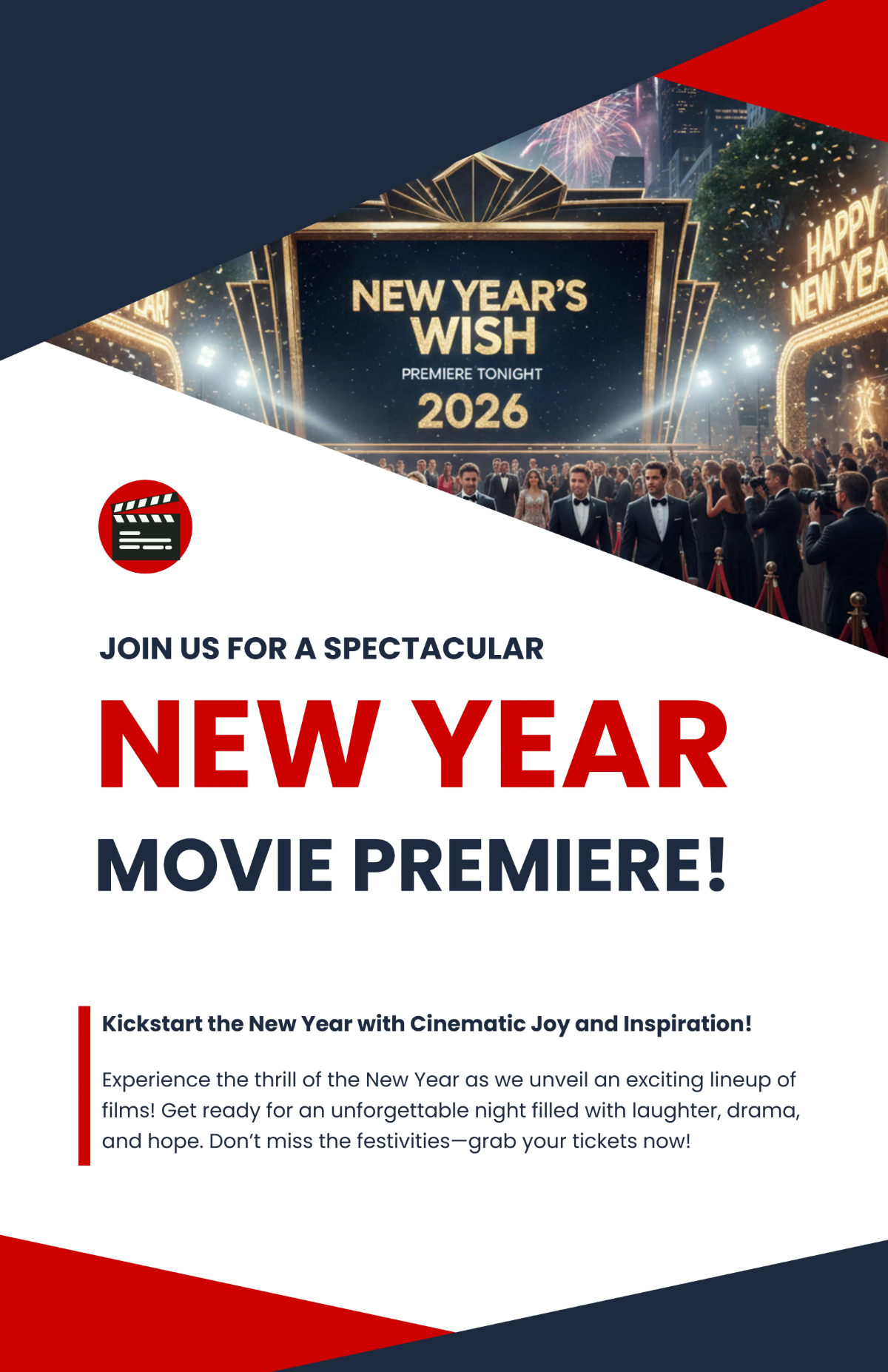 Free New Year Premiere Poster Template to Edit Online Free New Year Premiere Poster Template to Edit Online