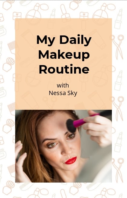Free Daily Makeup Routine IGTV Cover Template