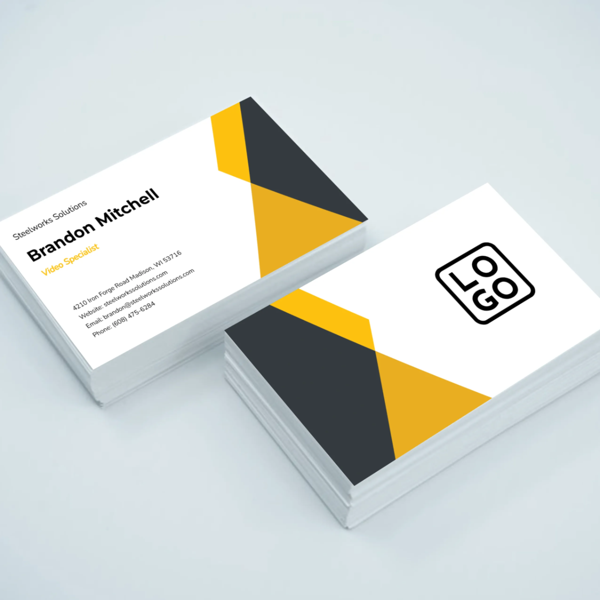 Free Professional Business Card Mockup Template to Edit Online