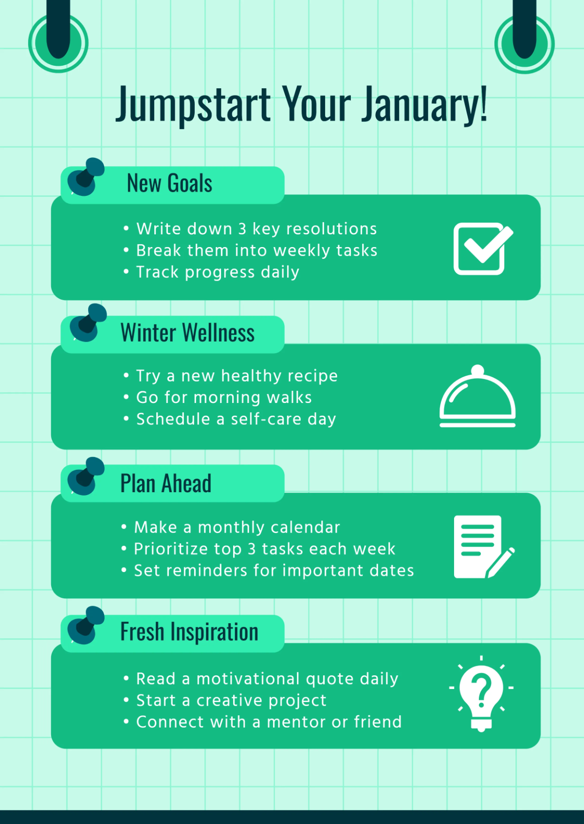 January Infographics Template