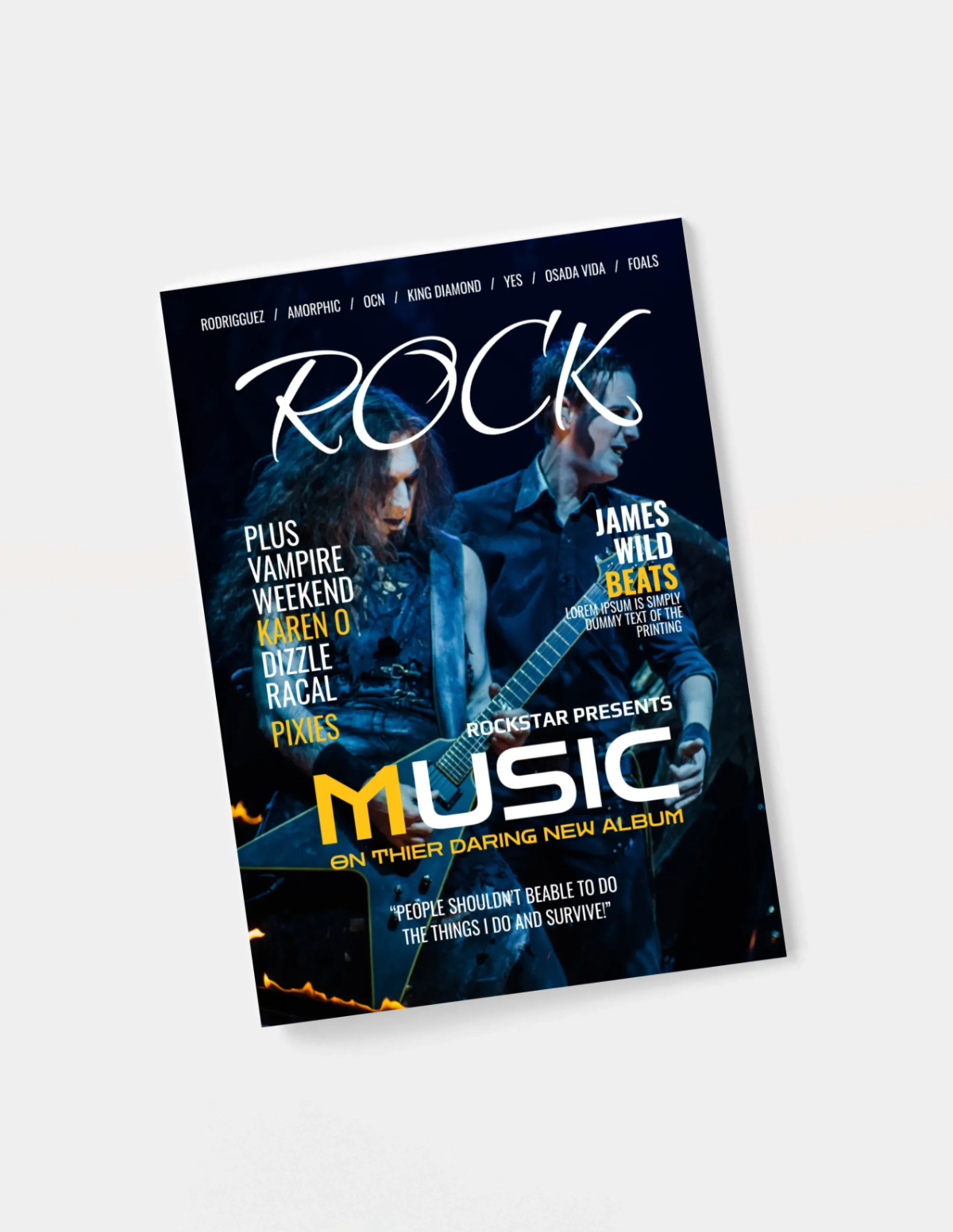 Free Magazine Mockup Template to Edit Online