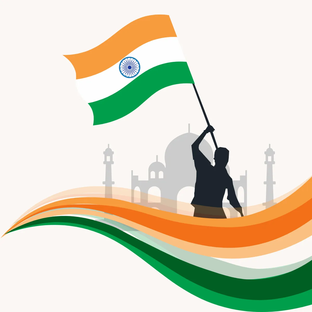 Free India Flag Republic Day Clipart Templates to Edit Online