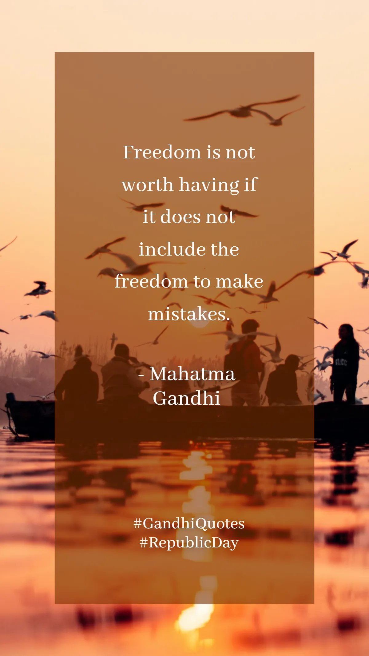 Free Heart Touching India Republic Day Quote Template to Edit Online