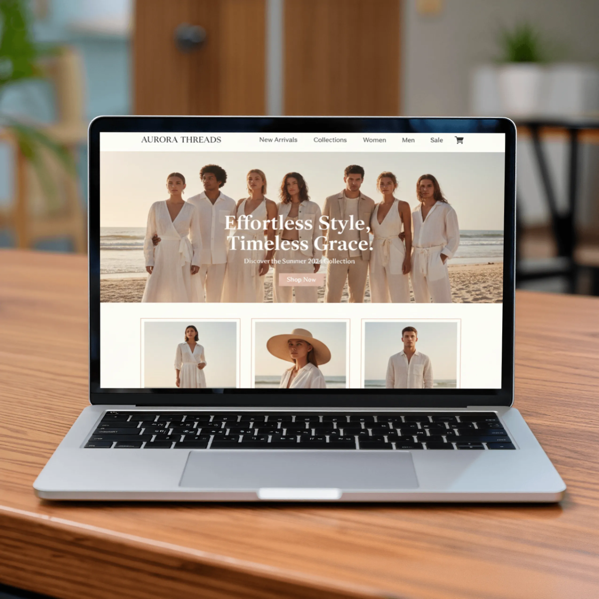 Free Minimal Website Mockup Template to Edit Online