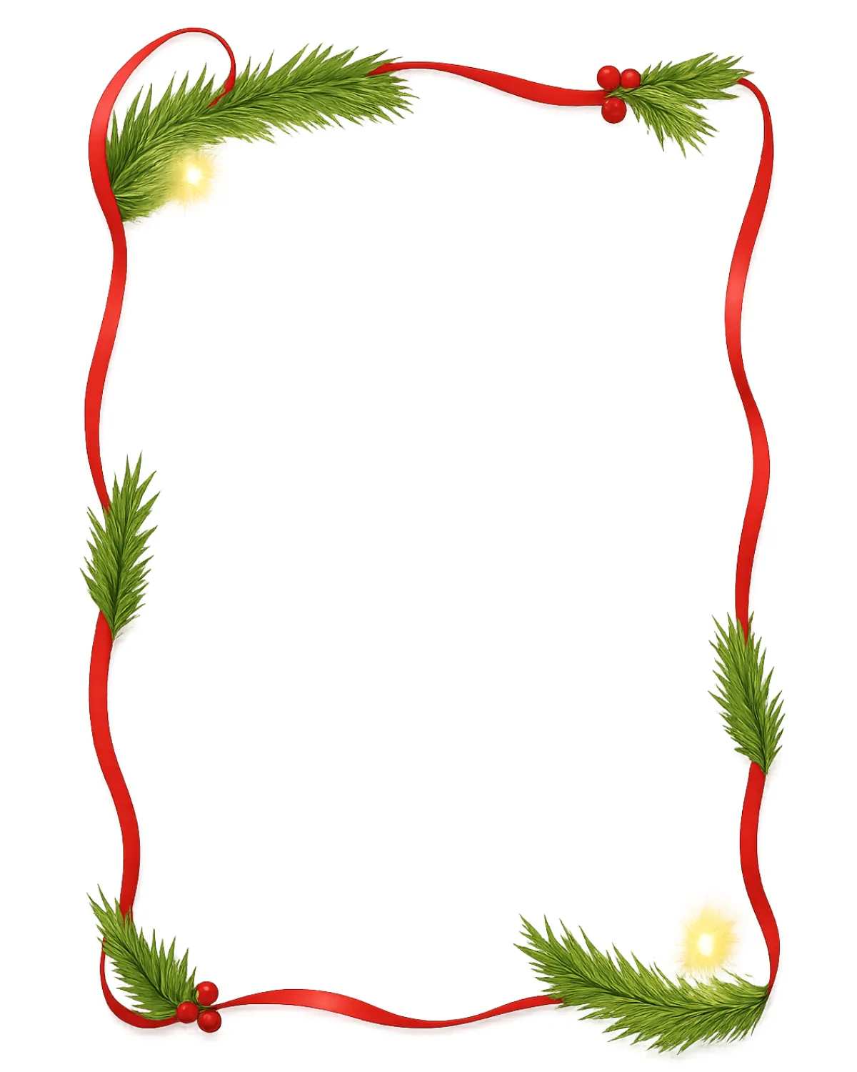 Free Christmas Instagram Border Template to Edit Online