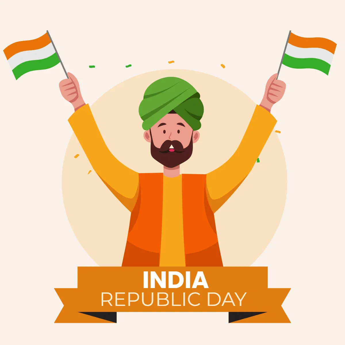 Free India Republic Day Wishes and Flag Banner Cliparts Template to Edit Online Free India Republic Day Wishes and Flag Banner Cliparts Template to Edit Online