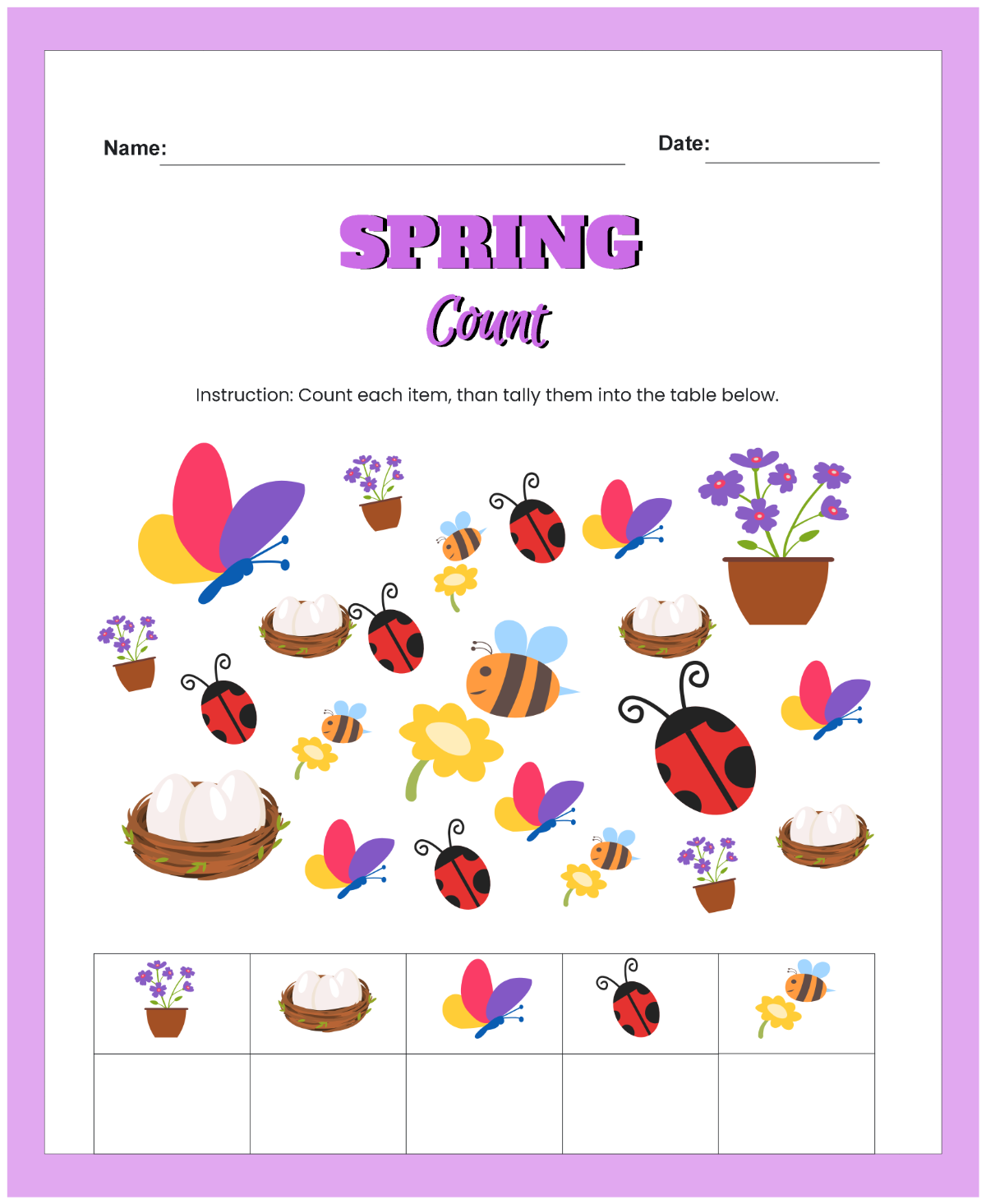 Free Spring Math Count Template to Edit Online Free Spring Math Count Template to Edit Online