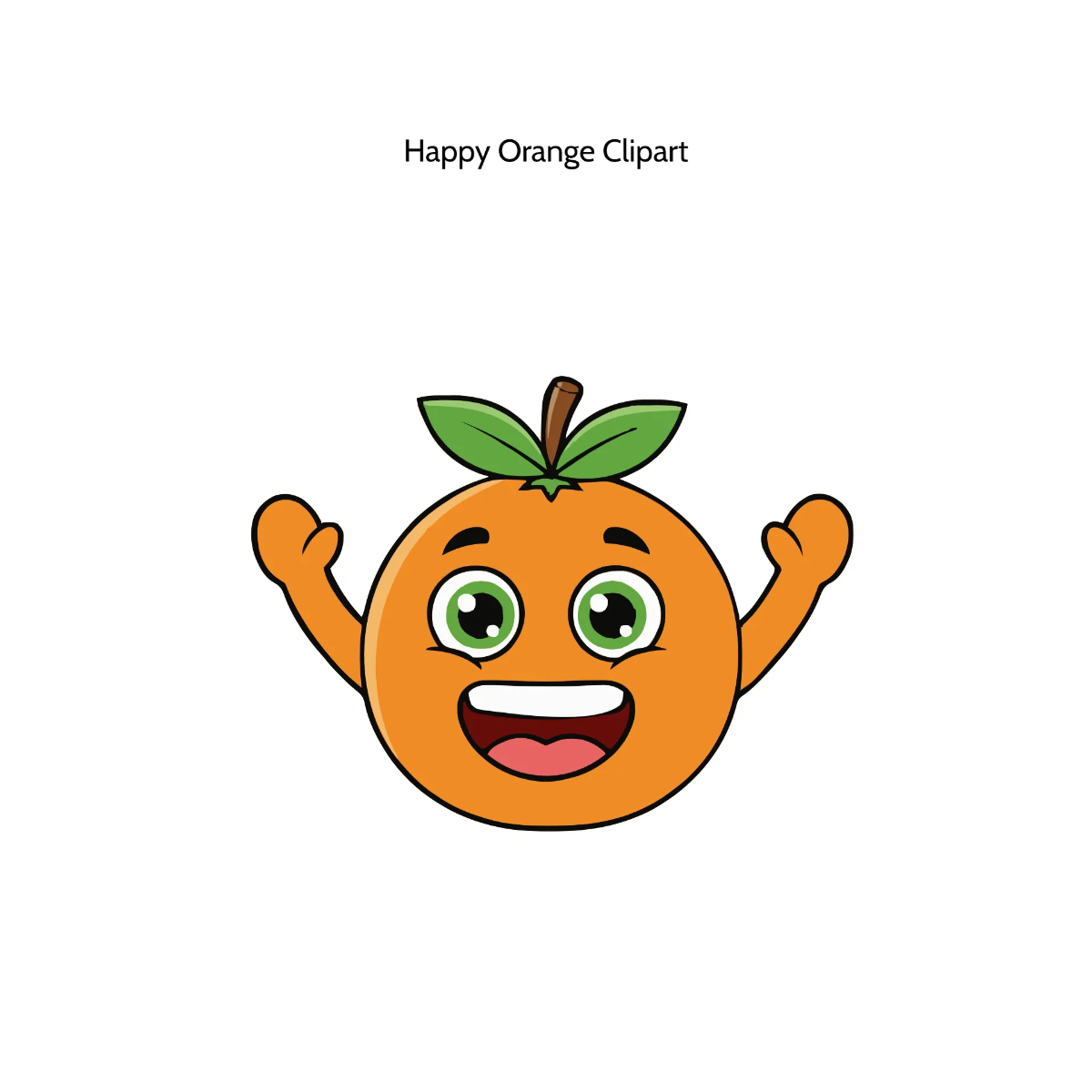 Free Happy Orange Vector Clipart (PNG, SVG) to Edit Online