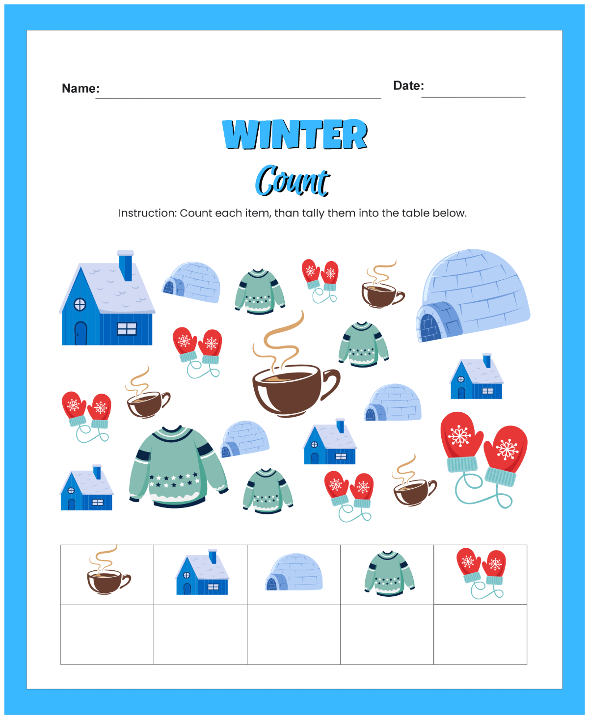 Free Count Worksheet Template to Edit Online Free Count Worksheet Template to Edit Online