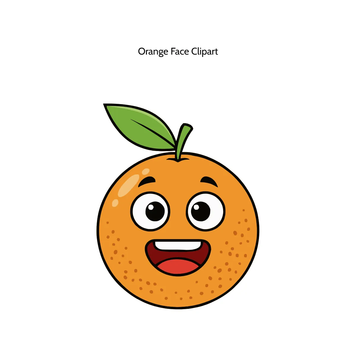 Free Orange Face Vector Clipart (PNG, SVG) to Edit Online