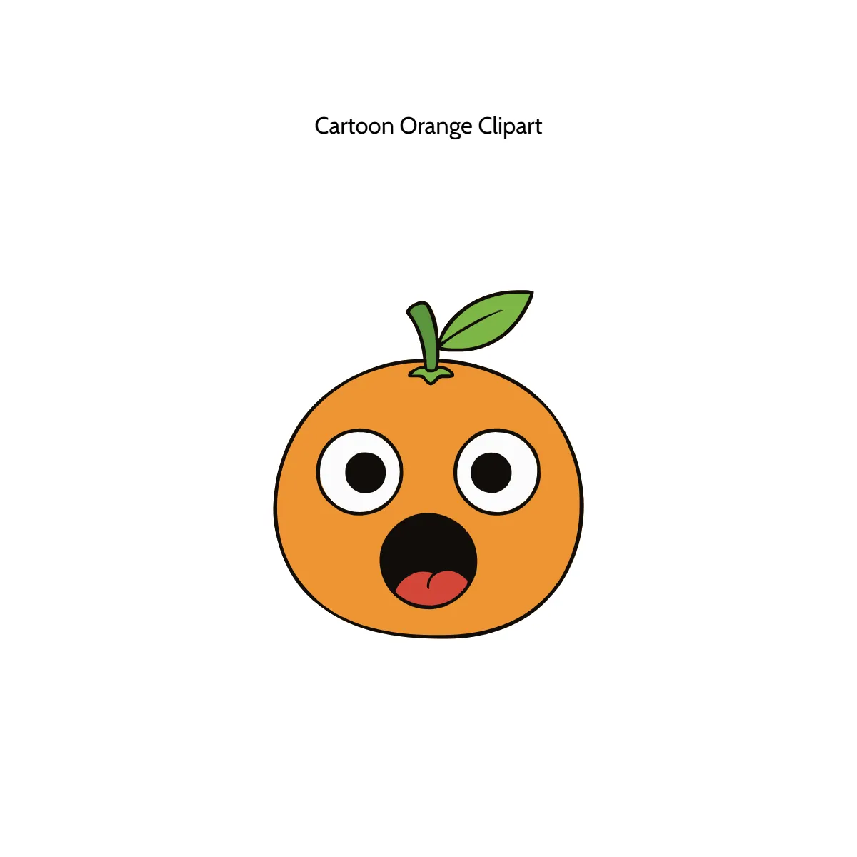Free Cartoon Orange Vector Clipart (PNG, SVG) to Edit Online