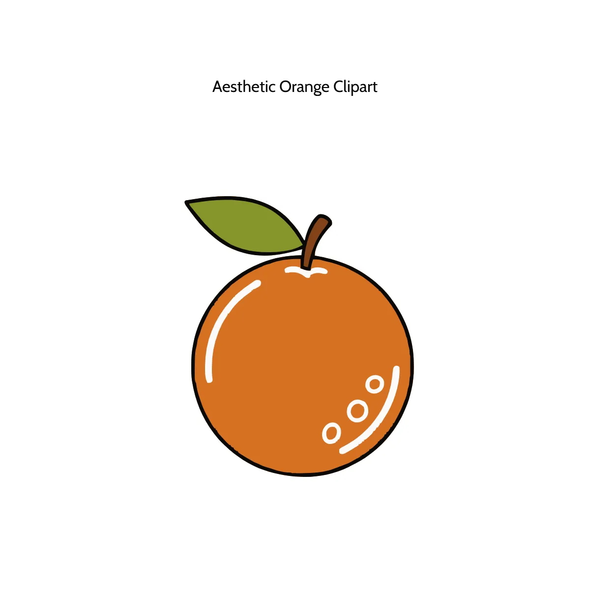 Free Aesthetic Orange Vector Clipart (PNG, SVG) to Edit Online