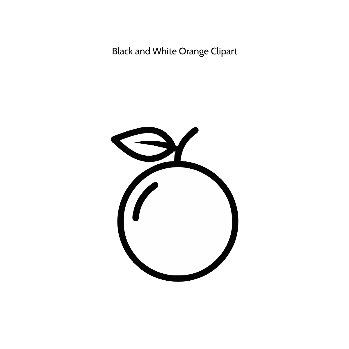 Free Black and White Orange Vector Clipart (PNG, SVG) to Edit Online