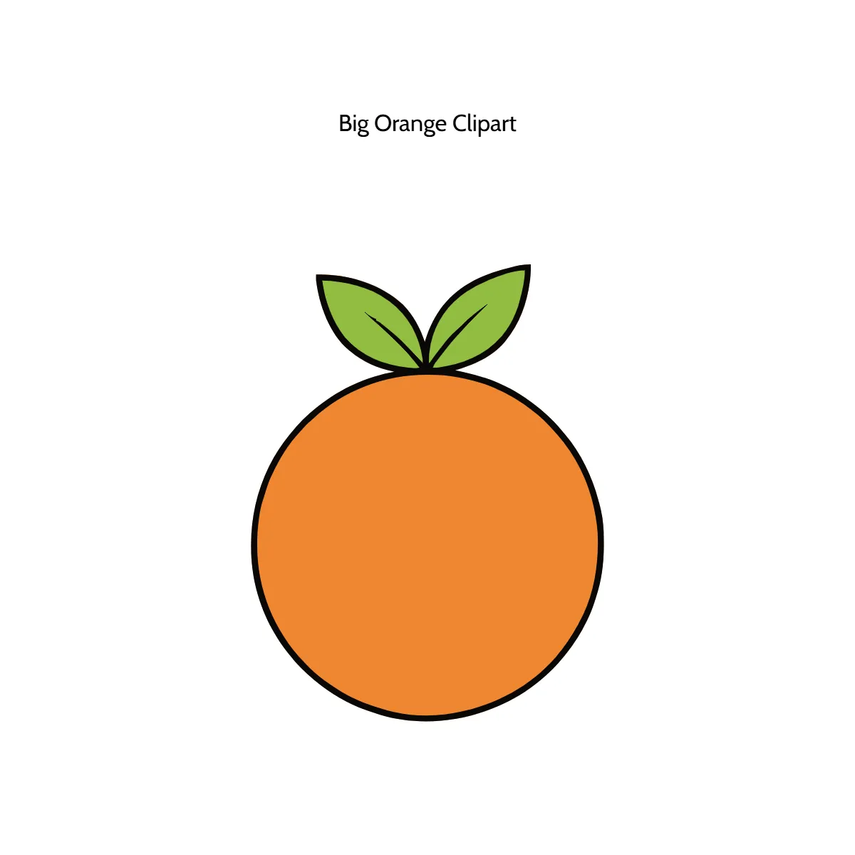 Free Big Orange Vector Clipart (PNG, SVG) to Edit Online