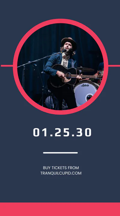 Free Music Event Instagram Story Template to Edit Online