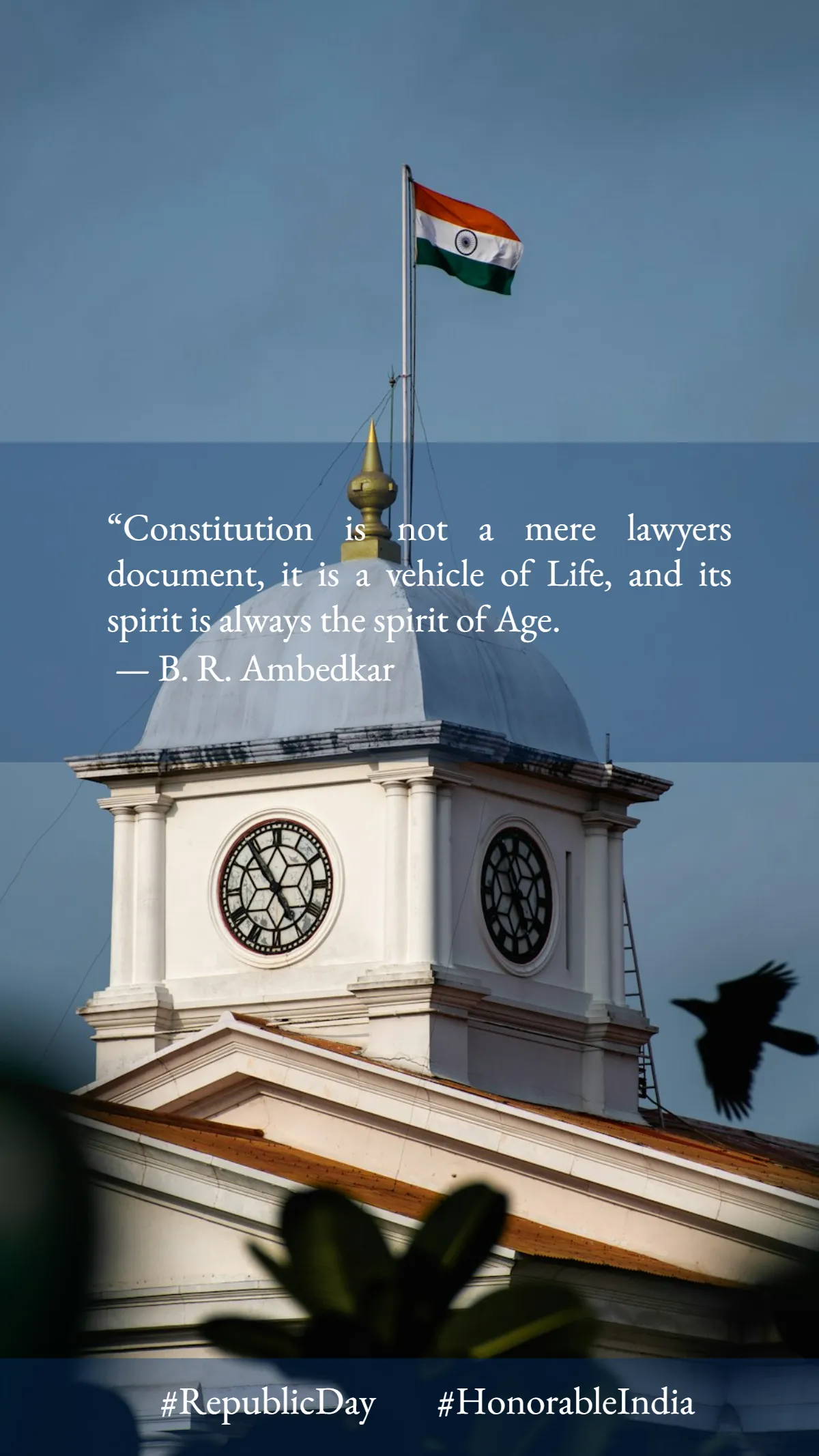 Honorable India Republic Day Quote Template