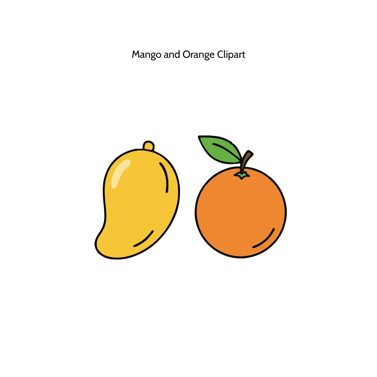 Free Mango and Orange Clipart Template to Edit Online Free Mango and Orange Clipart Template to Edit Online