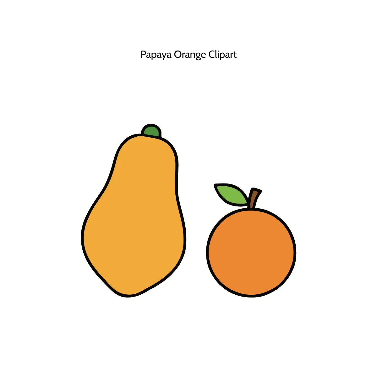 Free Papaya Orange Clipart Template to Edit Online Free Papaya Orange Clipart Template to Edit Online
