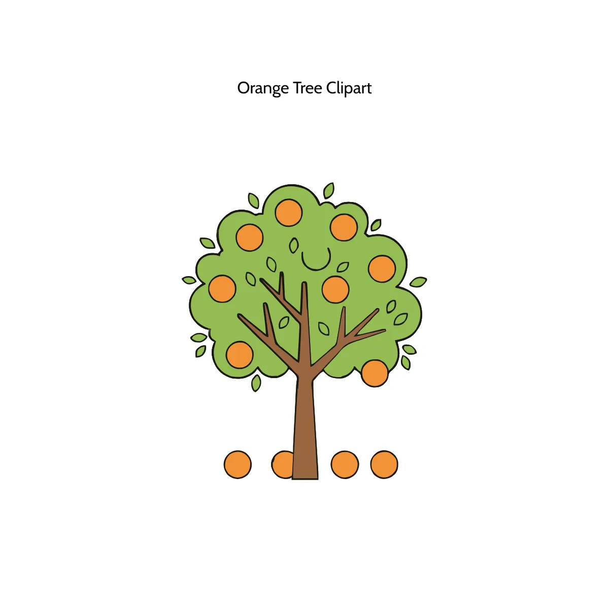 Free Orange Tree Clipart Template to Edit Online Free Orange Tree Clipart Template to Edit Online