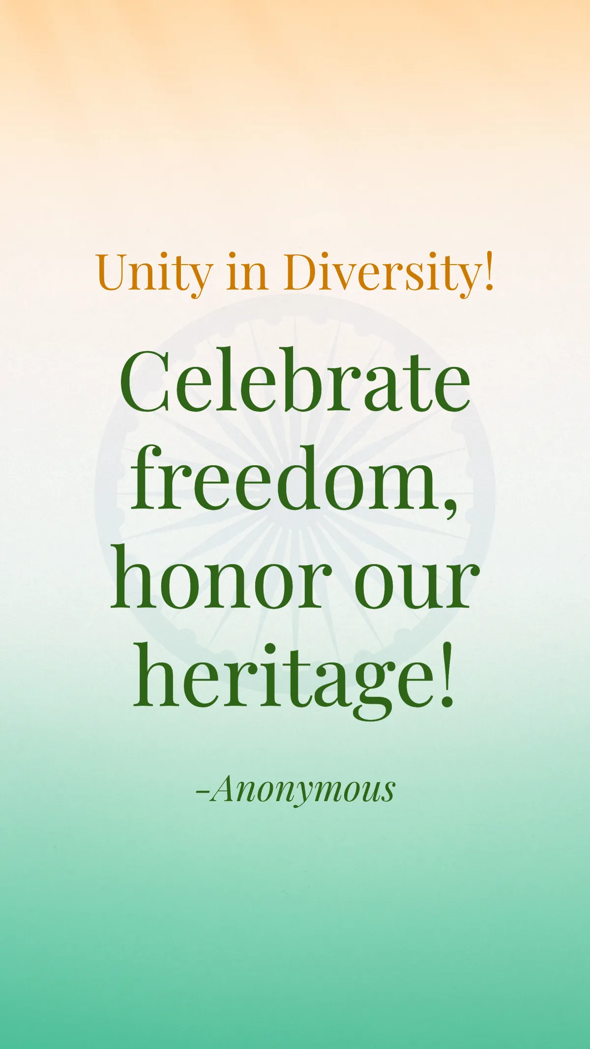 Triumphant India Republic Day Quote Template