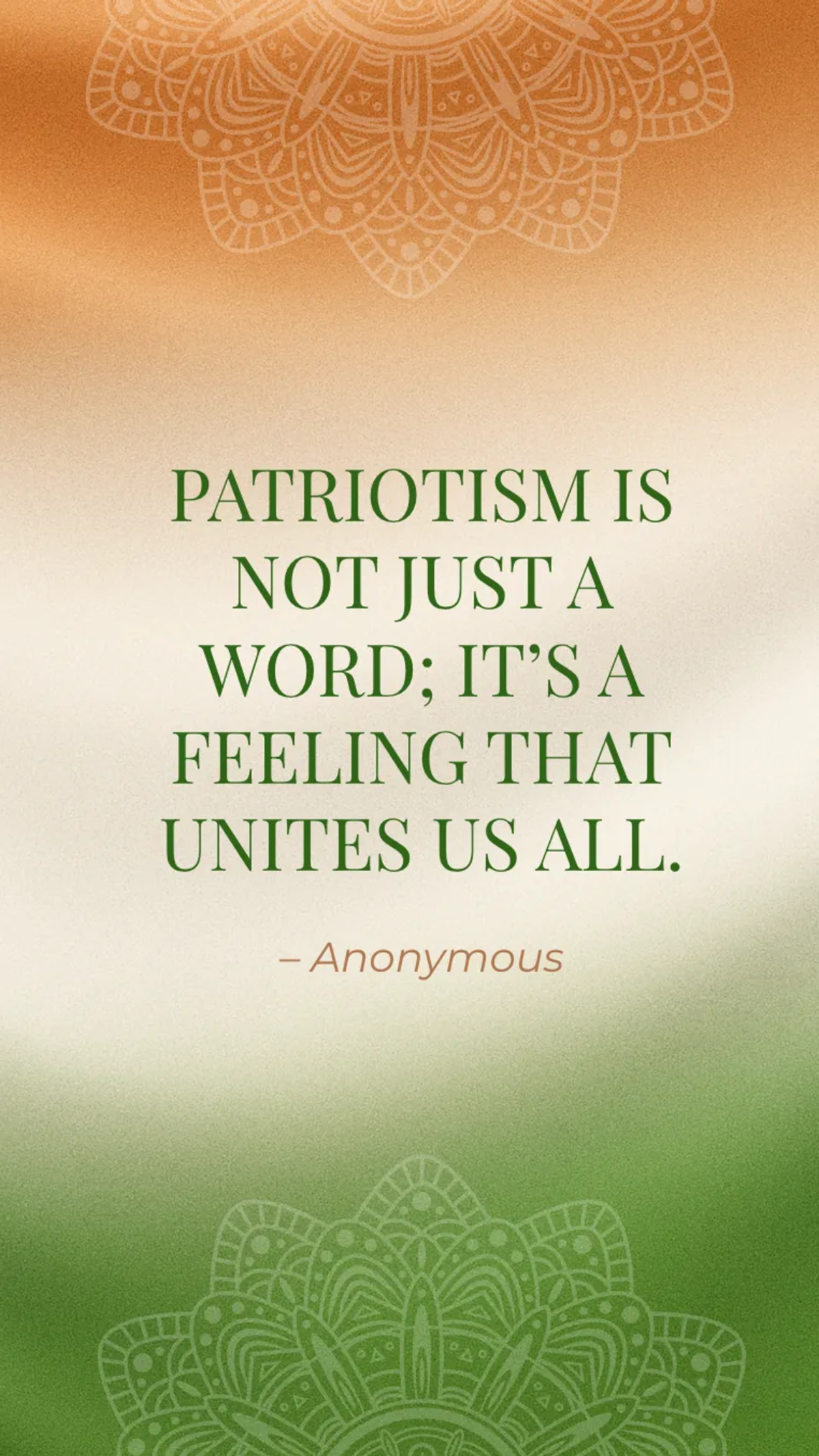 Noble India Republic Day Quote Template