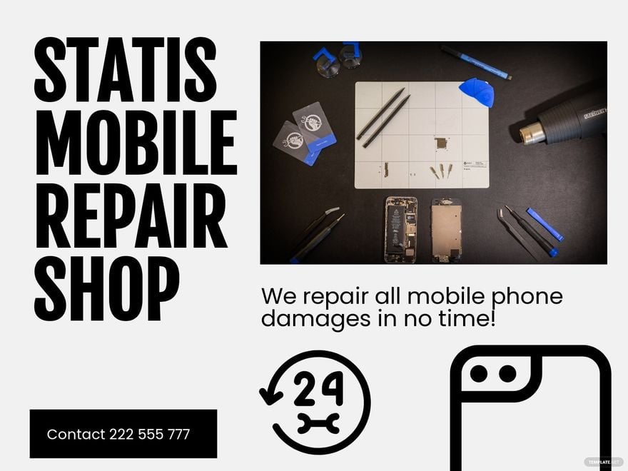 Mobile Repair Shop Facebook Cover Template