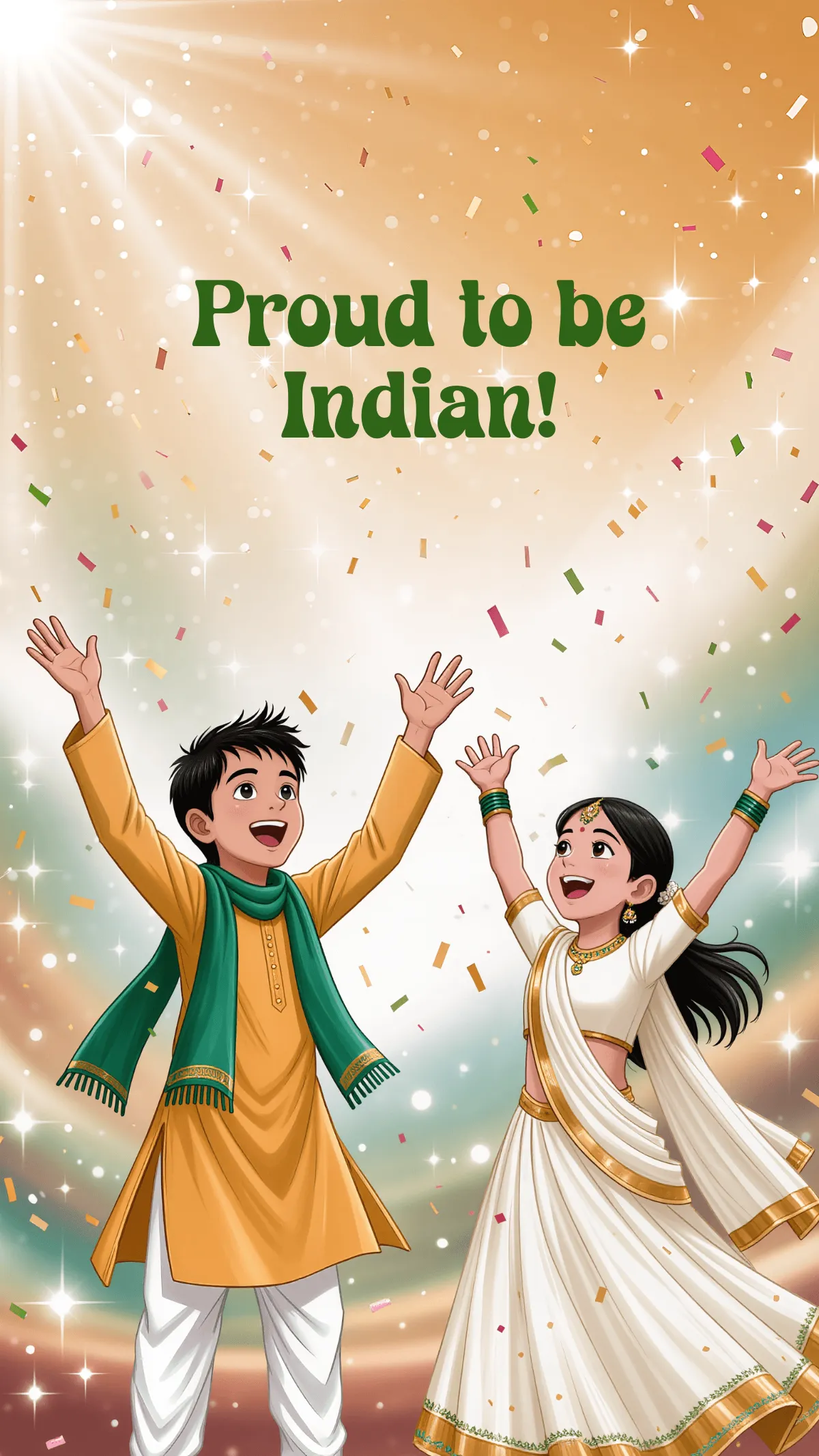 Cute India Republic Day Wallpaper Template
